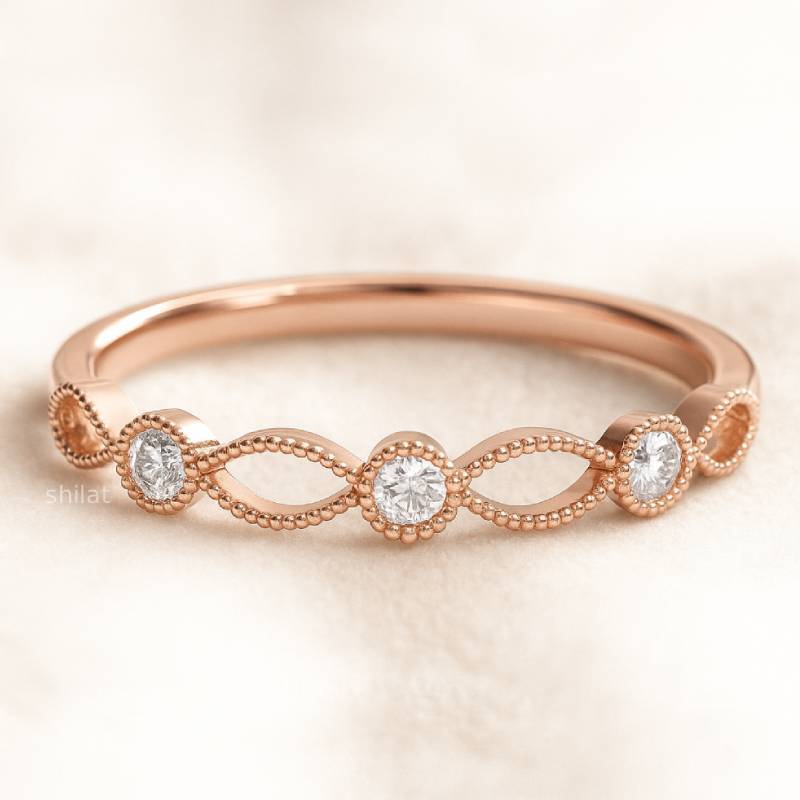 rose gold diamond ring 