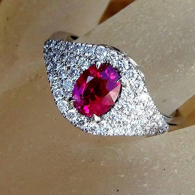 Ruby diamond ring - Shilat 