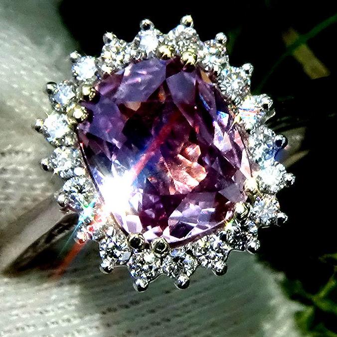 Purplish Pink sapphire ring - Shilat