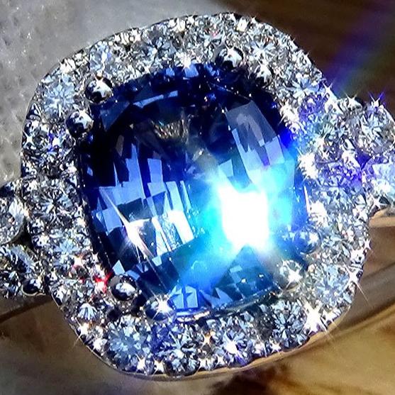 blue sapphire ring - Shilat