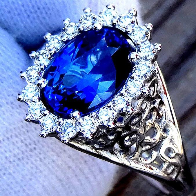 sapphire ring 18k - Shilat