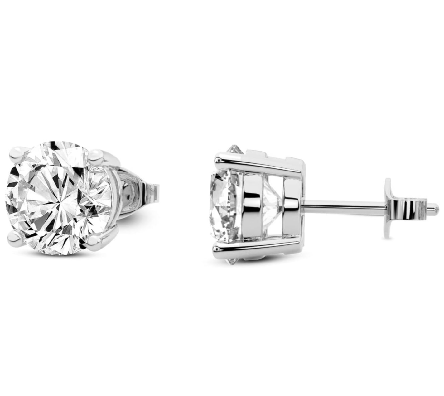 lab created diamond studs earrings 2ct - Shilatjewelers