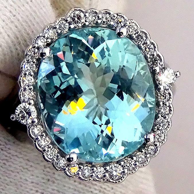 Aquamarine Engagement Ring - Shilat 