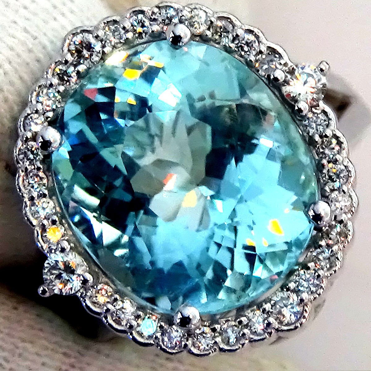 aquamarine engagement ring - Shilat