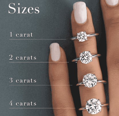 Synthetic diamond engagement rings - Shilat 