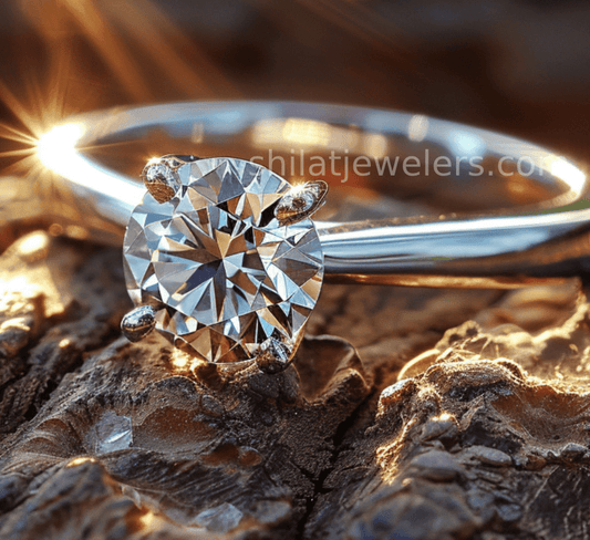 lab grown engagement ring 1ct