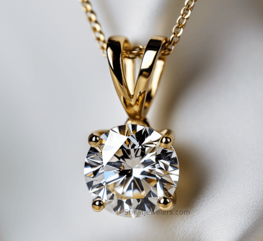 lab grown diamonds necklace 2.0 carat - Shilatjewelers