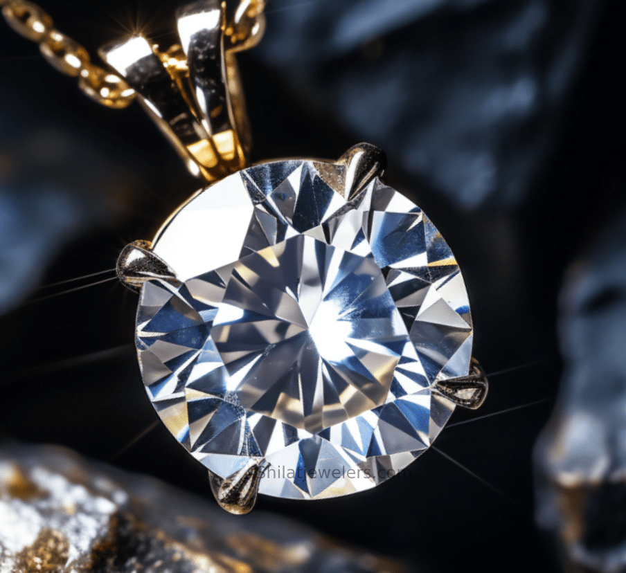 Lab grown necklace 2.0ct diamond pendant - Shilatjewelers