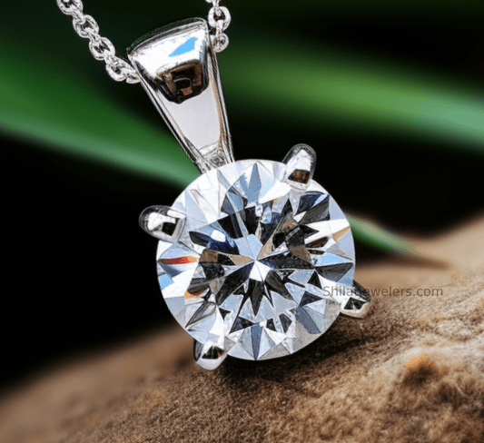 lab created necklace 1ct 14k - Shilatjewelers