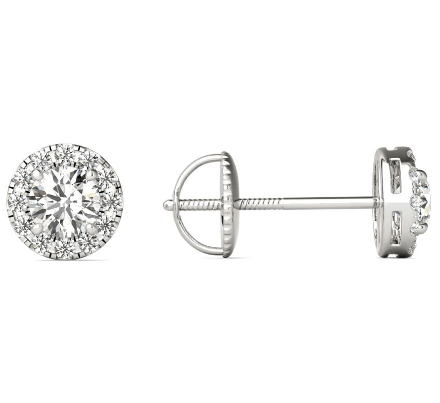 Lab grown 1 ct diamond earrings - Shilat 