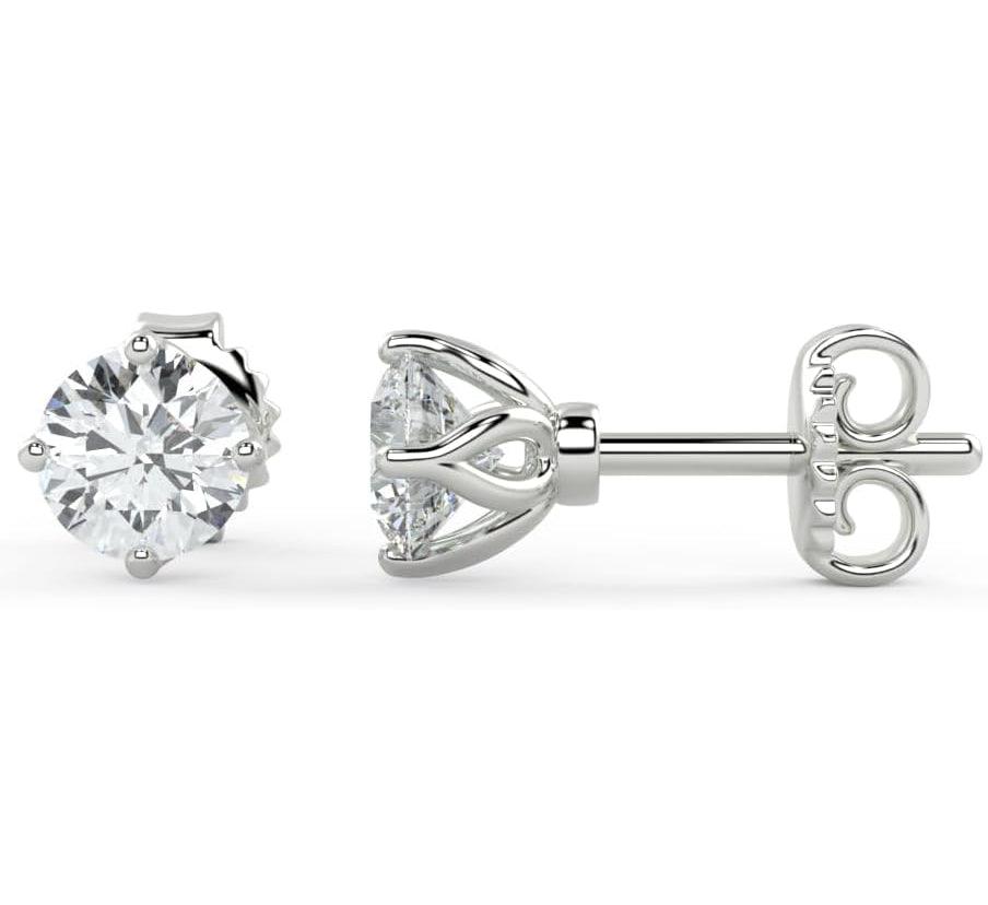 lab created diamond studs earrings 1.00 carat - Shilatjewelers