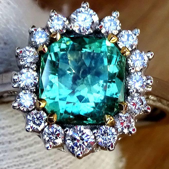 Emerald ring 14k - Shilat