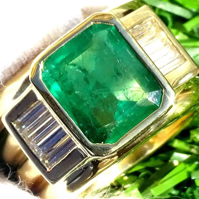  emerald ring green 