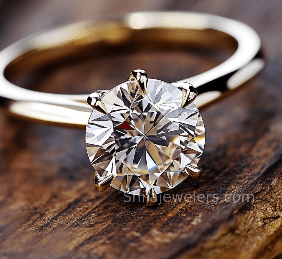 Laboratory grown diamond rings