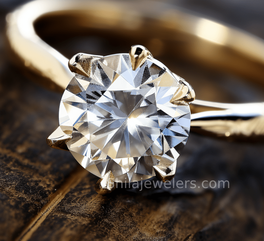 Man made diamond rings