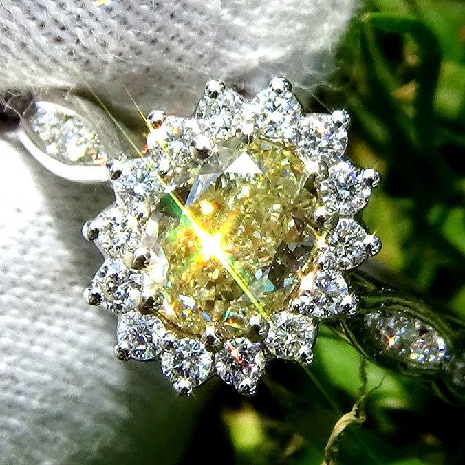 yellow diamond engagement ring 14kt - Shilat