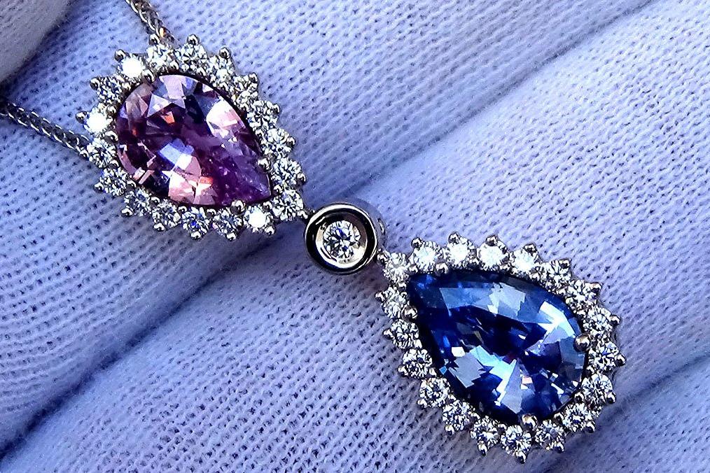  natural Sapphire pendant - Shilat