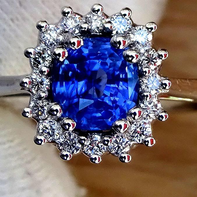  sapphire ring 14k gold - Shilat