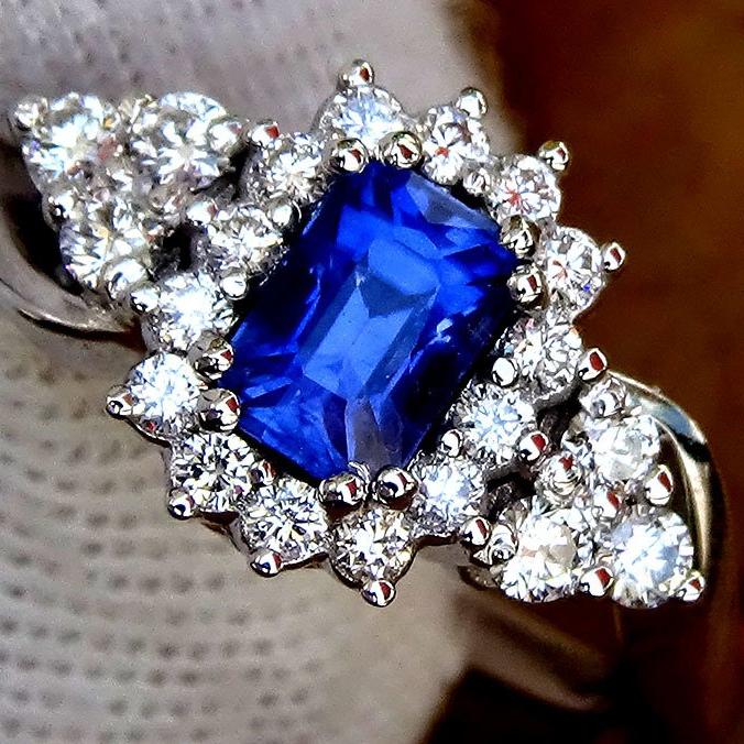 blue sapphire ring - Shlat