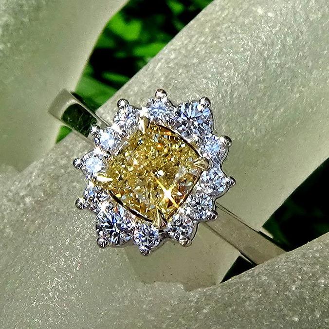  yellow diamond ring - Shilat