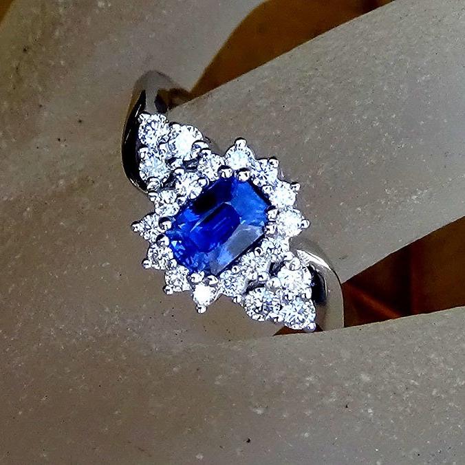 natural sapphire ring - Shlat