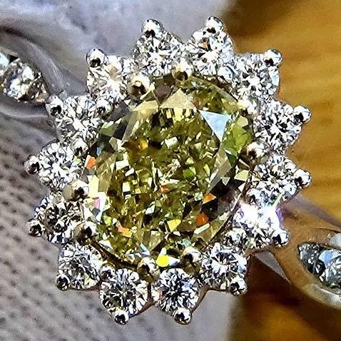 yellow diamond ring - Shilat