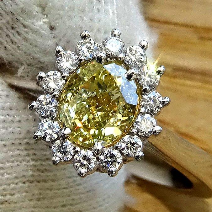 14k yellow diamond ring - Shilat