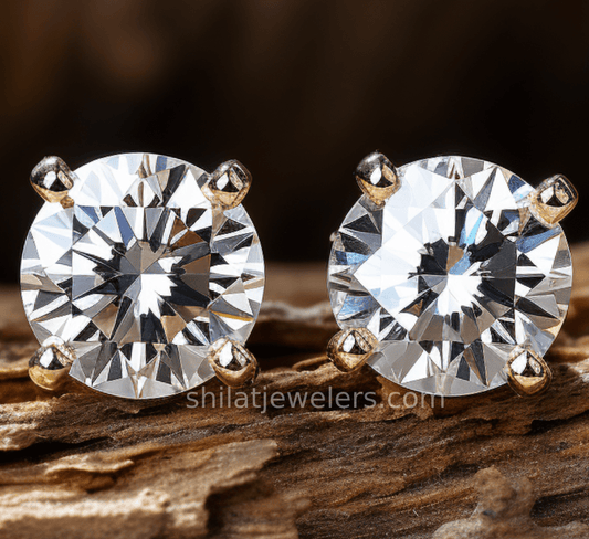 Man made diamond earrings for sale