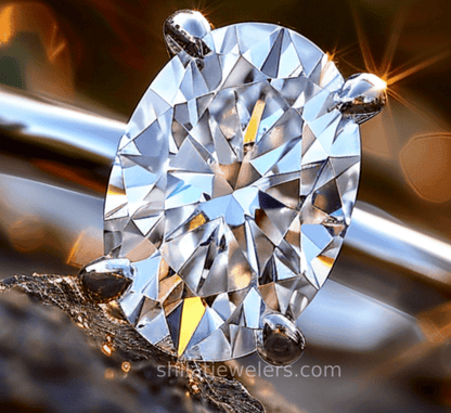 R10 Lab Created Diamond oval 1.5ct - Shilat 