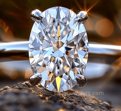 R10 Lab Created Diamond oval 1.5ct - Shilat 