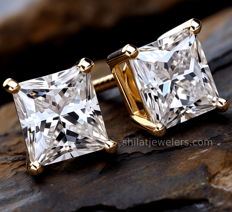 Earrings lab grown diamonds cvd 1.7ct