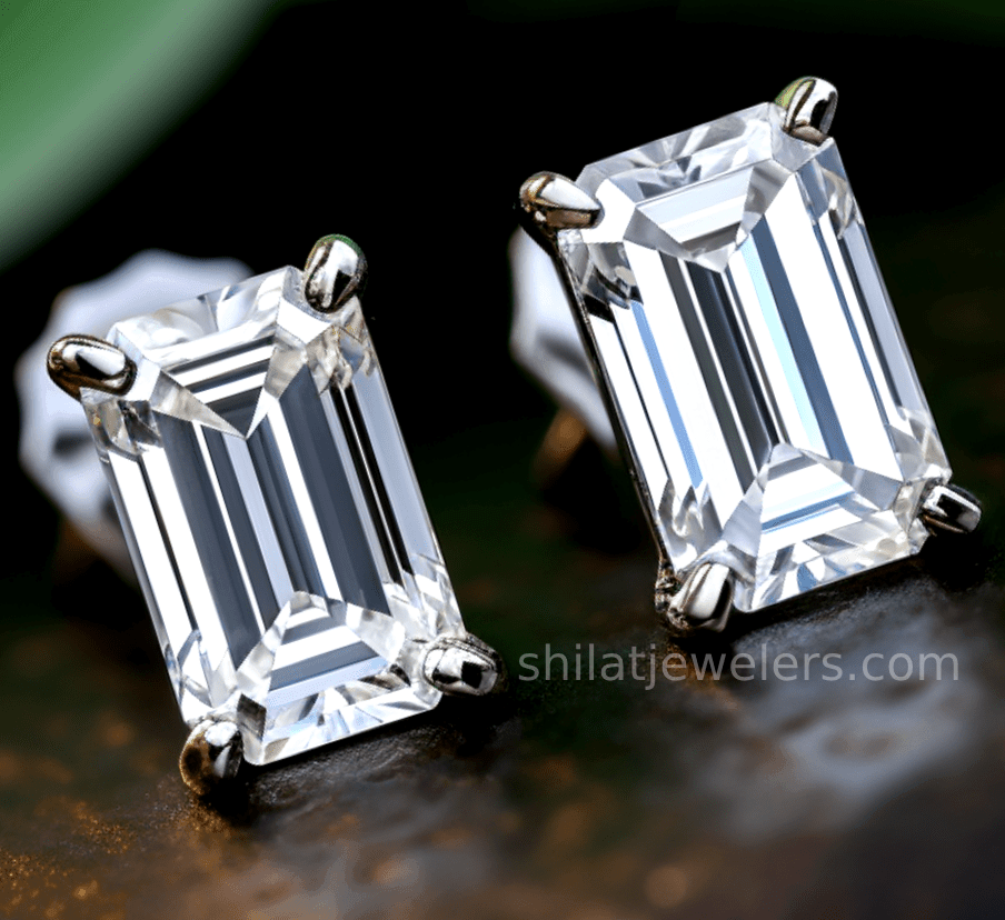 E15 Diamond Earrings Lab Grown - Shilat 