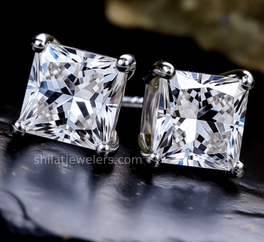 Lab created 2.0ct stud earrings cvd 