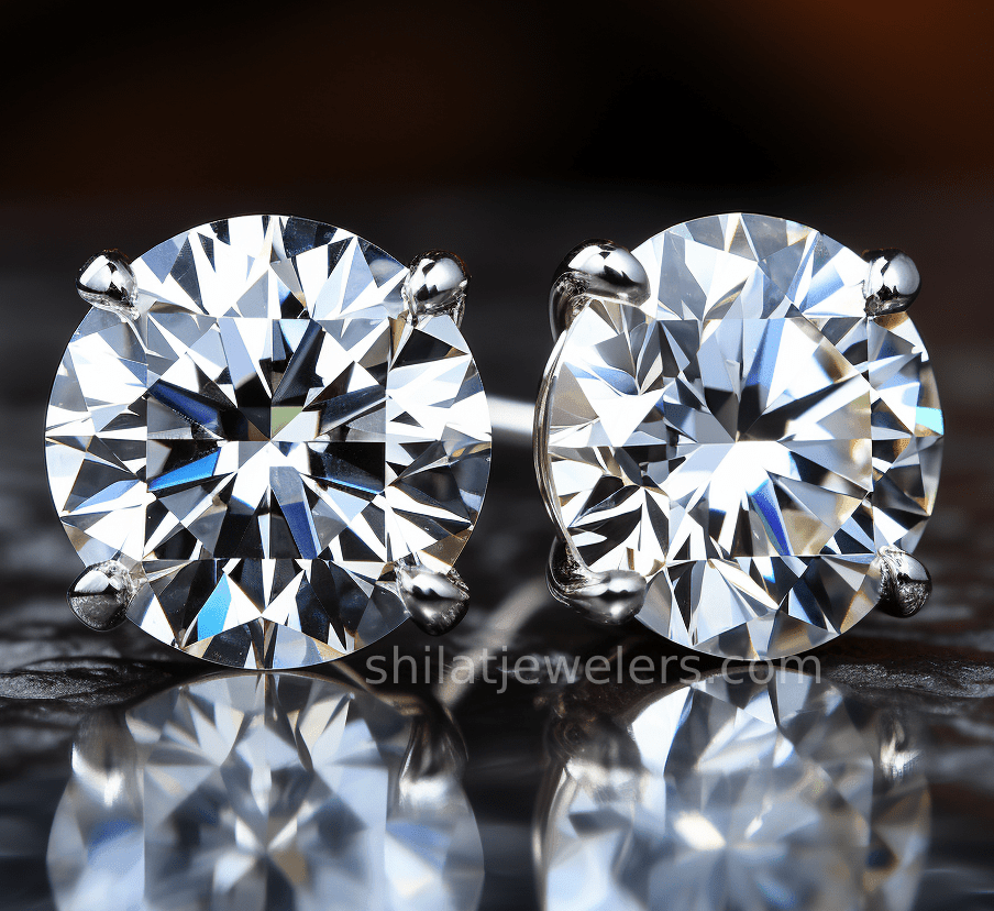 lab grown diamond earrings - Shilat