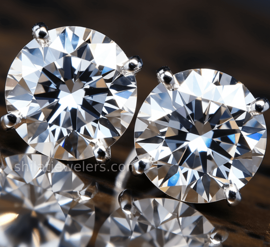 2.05ct cvd lab grown earrings  - Shilat