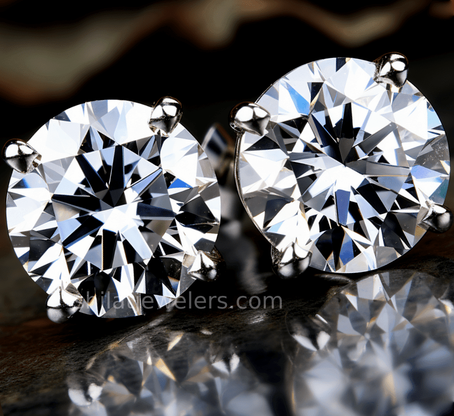 2.07ct Cvd lab grown Studs - Shilat