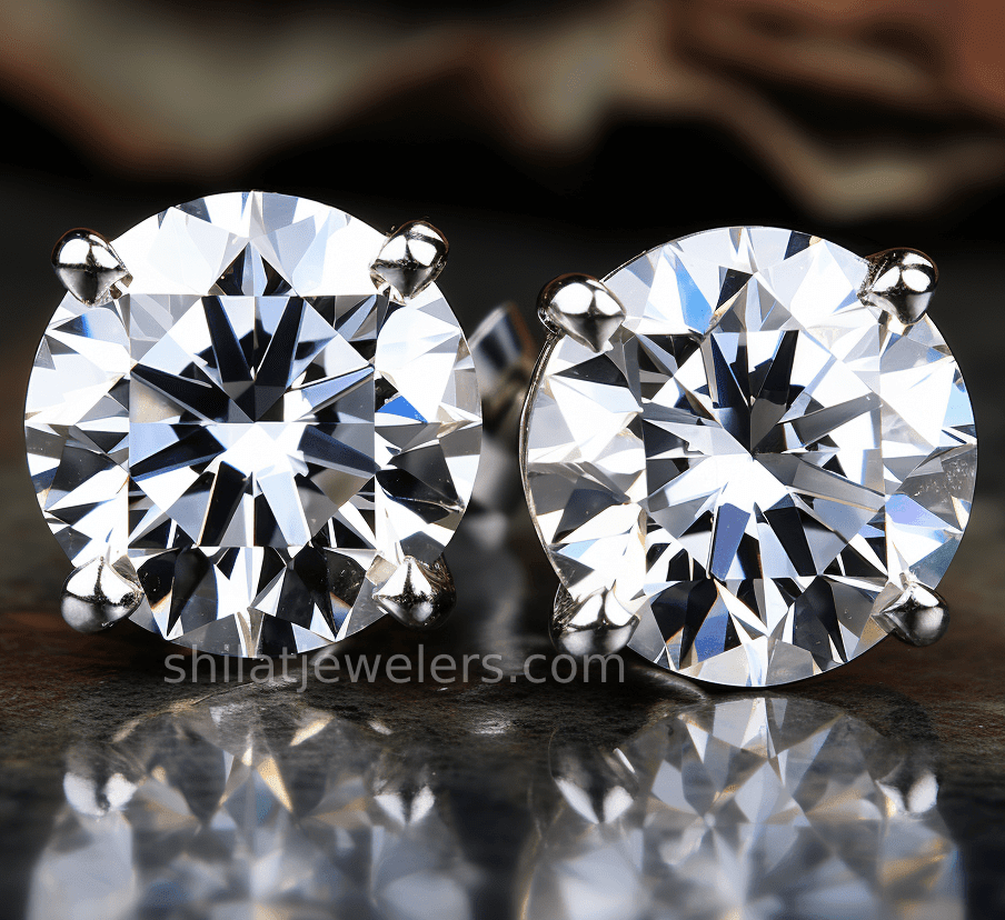 2.07ct Cvd lab grown Studs - Shilat