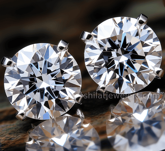 Cvd 3.07ct lab grown Studs - Shilat