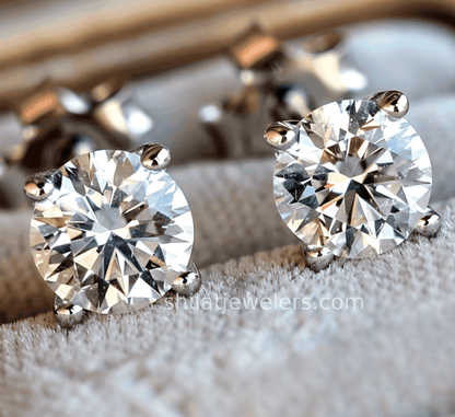 E109 Lab Round Cut Studs - Shilat 