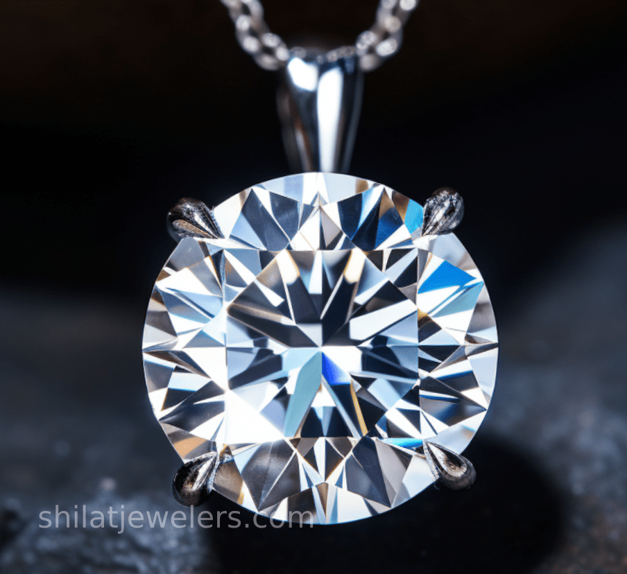 Created diamond necklace