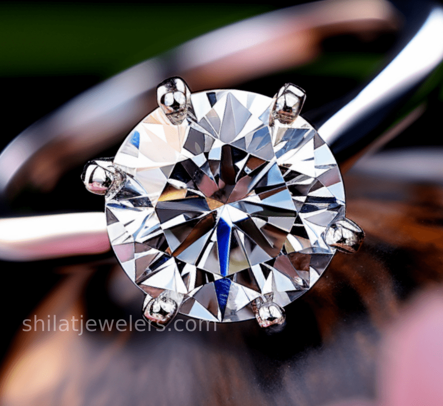 Man made diamond jewelry ring