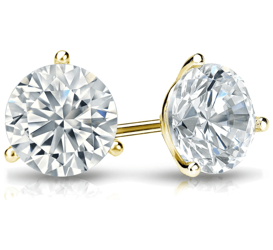 lab grown diamond earrings 1 carat - Shilat 