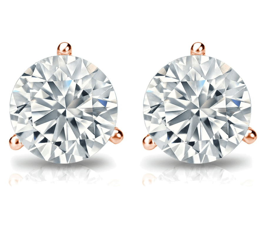 lab grown diamond earrings 1 carat - Shilat 