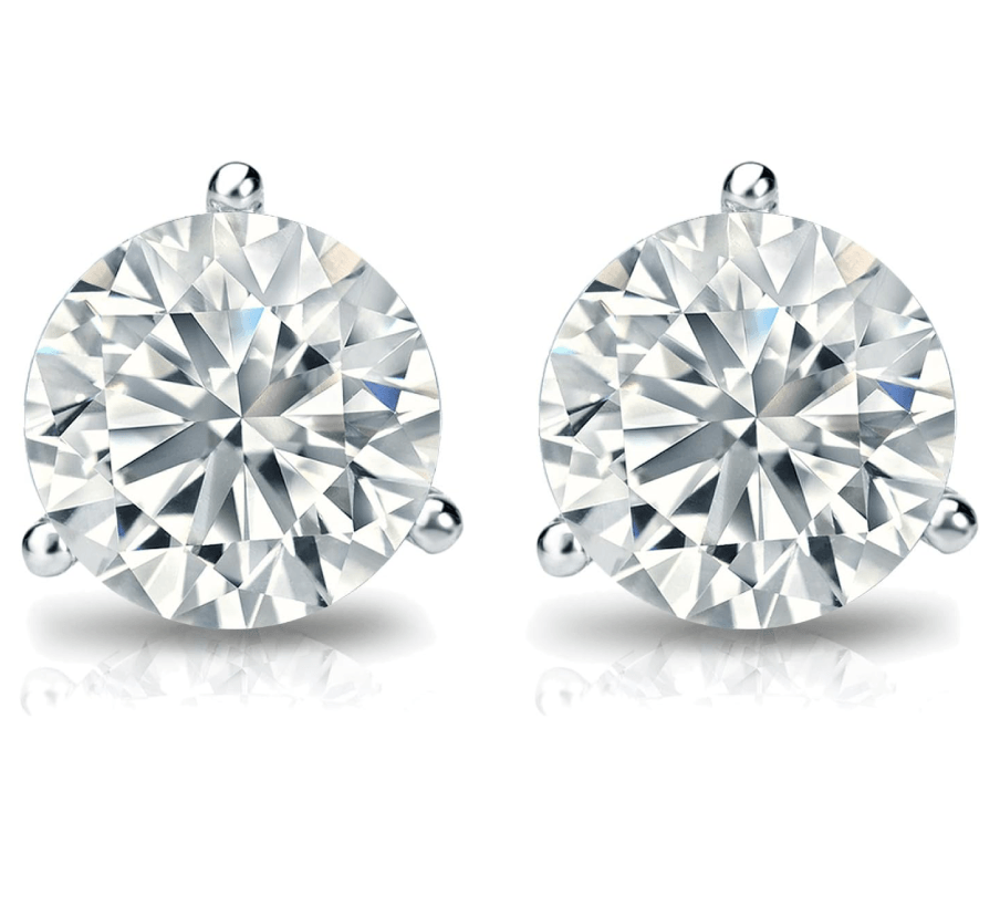 lab grown diamond studs 2.03 ctw - Shilat 