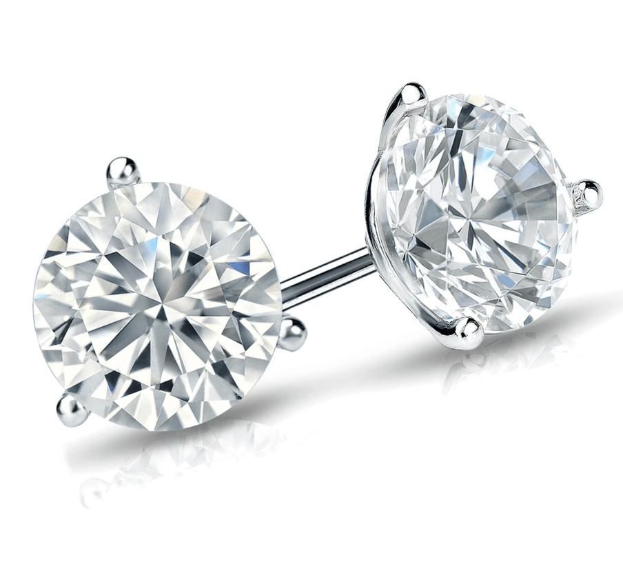 lab grown diamond earrings 1 carat - Shilat 