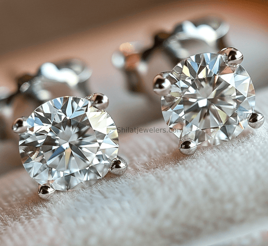 lab created diamond studs earrings 1.0ct - Shilatjewelers