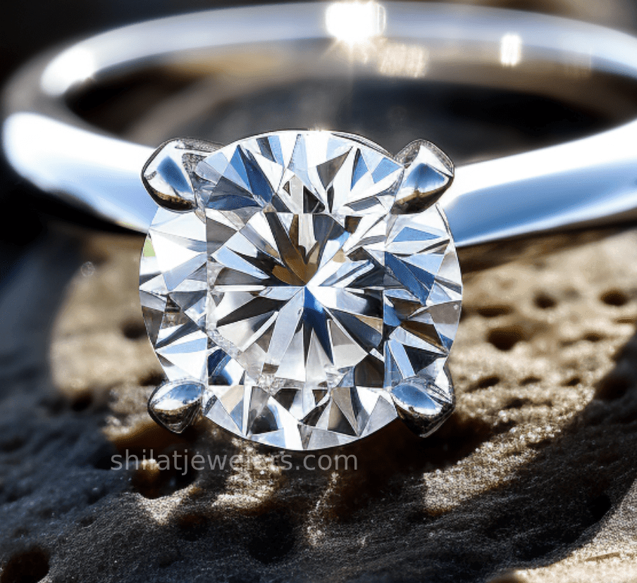 Lab grown 2 ct diamond ring