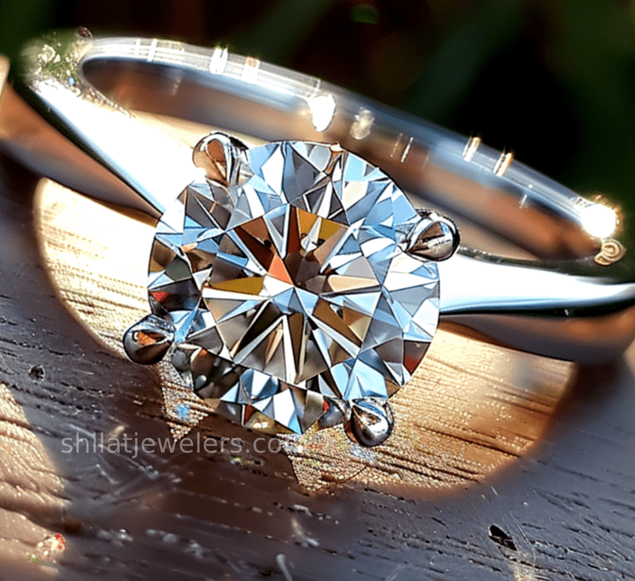 2ct lab grown diamond engagement ring