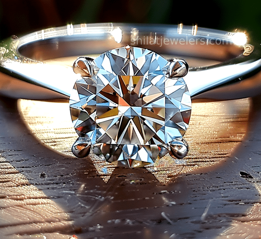 2ct lab grown diamond engagement ring