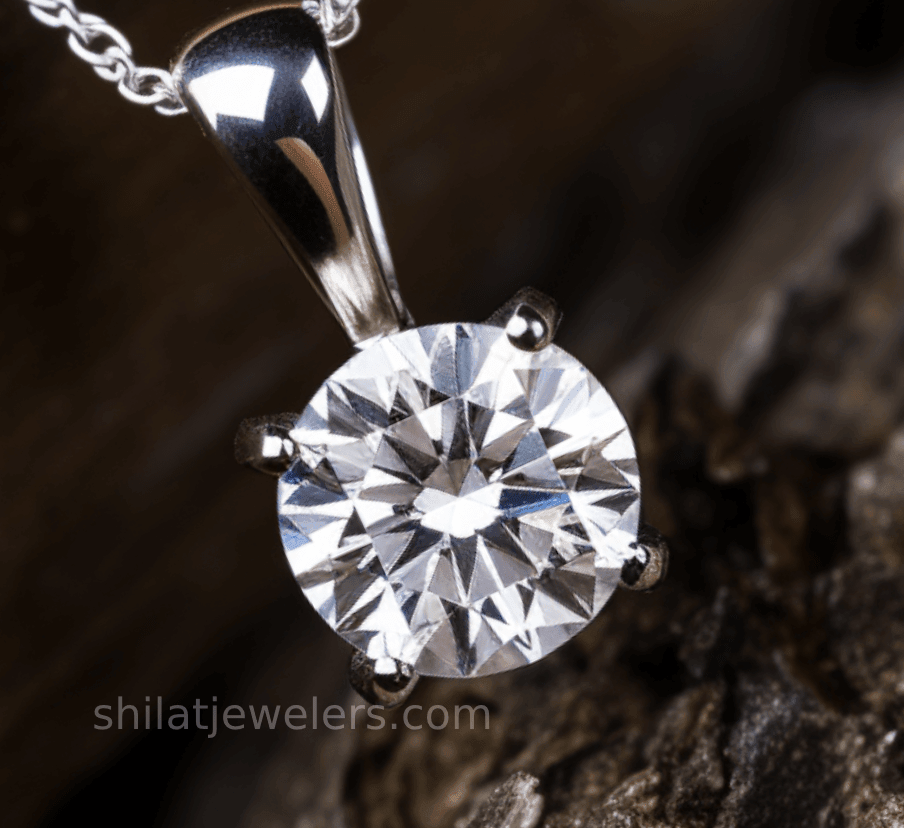 Artificial diamond necklace 1.5ct